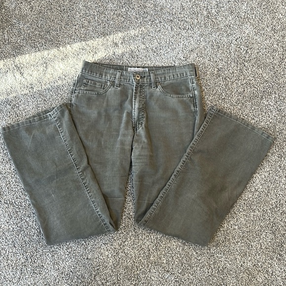 Abercrombie & Fitch Pants - Vintage Abercrombie and Fitch Green Corduroy Straight leg pants